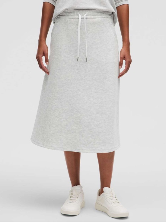 lululemon athletica Dresses & Skirts - Lululemon Modal-Blend High-Rise A-Line Midi Skirt NWOT